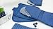 RITZ Royale Cotton Twill Puppet Oven Mitt with Silicone Dot Non-Slip Grip, 13-inch, Federal Blue