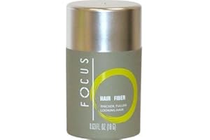 Focus Pure Organic Keratin Hair Building Fibers, 18 Grams/0.63 Oz. Per Bottle (55 Days Supply). (Dark Brown)