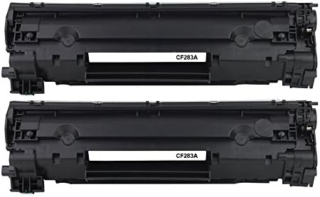 ESTON 2PK New Compatible CF283A ( 83A) Toner Cartridge-Black for LaserJet Pro M127 M127FW FN M125 125FW 125A M201 M225MFP