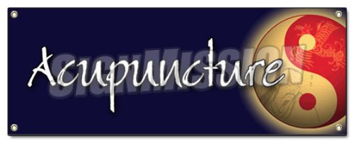 Acupuncture Banner Sign Acupuncturist Needles Pen Signs