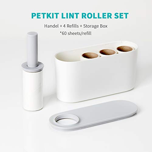 image for PETKIT Lint Rollers for Pet Hair, [240 Sheets/4 Refills] Extra Sticky 