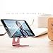 Adjustable Cell Phone Stand - ToBeoneer Phone Holder, [Update Version] Thicker Stand Cradle Dock Compatible with all Mobile Phones iPhone X 8 7 6 Plus Charging Accessories Desk - Rose Gold
