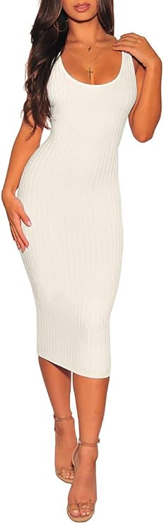 bodycon tank dress midi