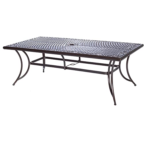 Hanover Traditions 9Piece Cast Aluminum Outdoor Patio Dining Set, 8