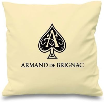Armand De Brignac Ace Of Spades Cream & Black Cushion - 17" with filler
