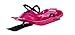 Lucky Bums Plastic Racer Sled, 40-Inch, Pink/Black