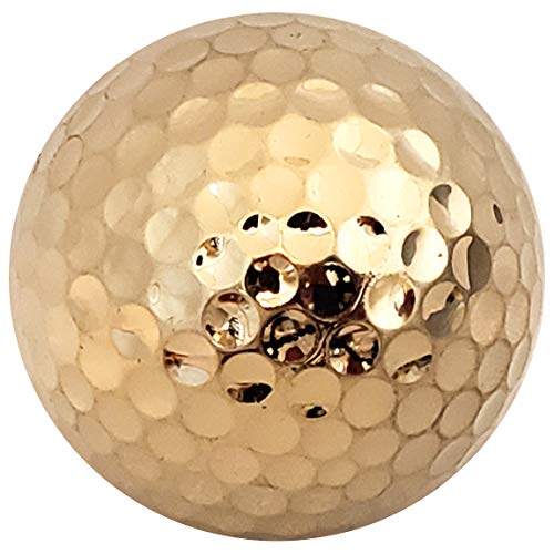 TROPHYGOLF 3 Shiny Golf Balls, Gold