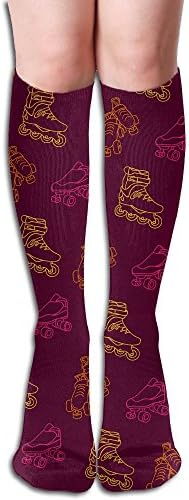 Cotton Roller Skates Pattern Casual Socks Crew Socks