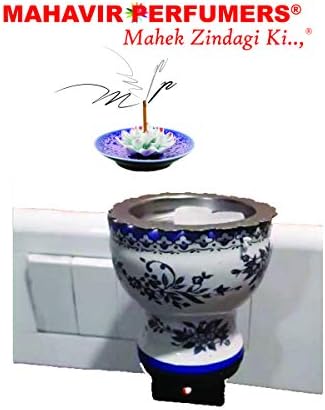 MAHAVIR PERFUMERS® Ceramic Camphor Machine and Mosquito Repellent
