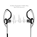 Mucro Sports Earhook Headphones in Ear Headphones Workout Headphones Waterproof Earphone Stereo 3.5mm Jack Headphone with Mic for Running Gym Jogging Earphones for iPod iPhone Samsung(Black)