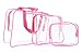 Jiao Miao 3 in 1 Makeup Bags & Cases Plastic Travel Tolietry Bag Clear PVC Tolietry Travel Bag Organizer for Men and Women,170806-10