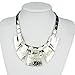 HONEYJOY Shiny Silver Bohemian Chunky Collars Ethnic Tribal Choker Necklaces