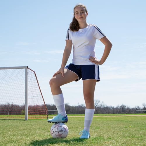 Champion Sports Viper Soccer Ball – Sizes 3, 4, 5 – Soft Touch TPU Cover, Durable Butyl Bladder, Youth & Adult Training Ball for Indoor & Outdoor Play, Multi-Color Design