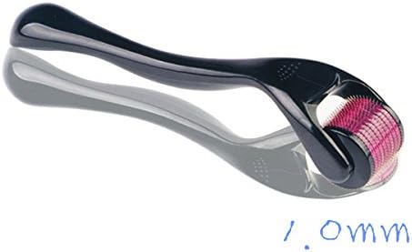 JonhTech Derma Roller, New 540 Titanium Micro Needles, FDA Approved Home Use Skin Care Facial Needle Roller and Beauty Massage Tools 1.0mm