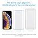 20000mAh Portable Power Bank 2 USB Ports Mobile Charger External Battery with Flashlight for iPhone 8X 8s 7 Plus 6s 6 Plus iPad Samsung Galaxy Smartphones Tablet and More(Blue Frame)