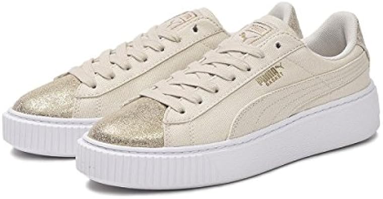 puma basket platform canvas
