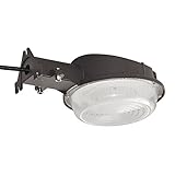 KCCCT 35W Dusk-to-Dawn LED Outdoor Yard Light Barn Light Photocell Included 5000K Daylight 3850Lumens 250W HID Equivalent Security Flood Lighting Die Cast Aluminum Waterproof UL Listed Wall Mounting