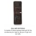 Manicure Set - Nail Kit - Pedicure Kit - Grooming Care Tools for Men and Women - Leather Travel Case with Fingernail Clippers, Toe Nails Clipper, and Nail File Buffer - Stainless Steel Tools