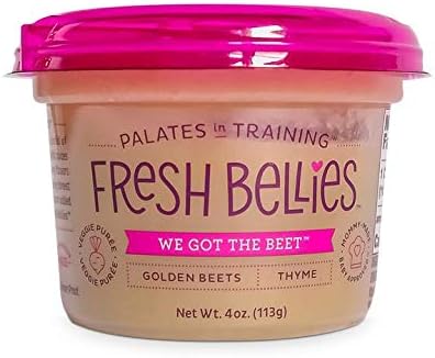 Fresh Bellies Vegan Baby Food for Kids and Toddlers, No Added Sugars, 100% Organic, Gluten Free, Paleo Friendly, 7 Ingredients or Less, Non GMO (4 oz. cups, 8 Pack) - We Got The Beet
