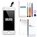 Fixerman for iPhone SE LCD Display Touch Screen Digitizer Replacement Kit with Repair Tools and Tempered Glass (White)