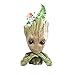 Pinsjar 15cm New Version Kawaii Polyresin Flowerpot Tree Baby Succulent Planter Cute Green Plants Flower Pot with Hole Pen Pot For Kids