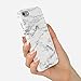 uCOLOR White Marble Case Compatible with iPhone 6s/6 Compatible for iPhone 8/7 Soft TPU Protective Case Compatible for iPhone 6S/6/7/8(4.7