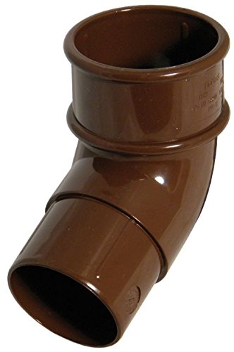 Floplast 50mm Brown (Offset Bend) Miniflo Guttering. NOT Normal House Size - Smaller