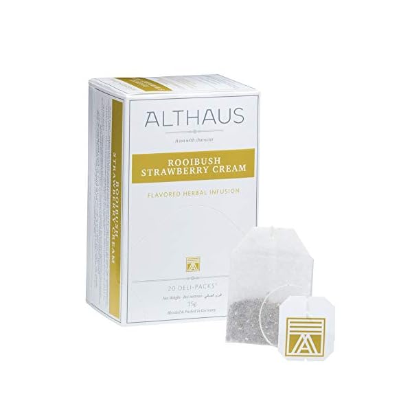 Althaus Tee ROOIBOS VANILLA 20 x 1,75g â BIO Rooibush / Rooibos / Rooibuschtee mit Vanillegeschmack im klassischen Teeaufgussbeutel â DELI PACK
