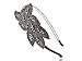Alilang 1920s Black Beaded Leaf Flapper Headband