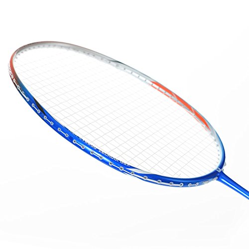 WHIZZ A730 High Modulus Graphite Professional Badminton Racket for Amateur/Intermediate / Club Players (Orange+Blue)
