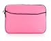 iPearl 13-inch Soft Neoprene Sleeve Case for MacBook & UltraBook Laptop (Built-in External Pocket) - Pink