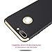 Hovisi 3 in 1 Anti-Scratch Anti-Fingerprint Shockproof Electroplate Frame with Non Slip Coated Case for iPhone7 Plus (Black)
