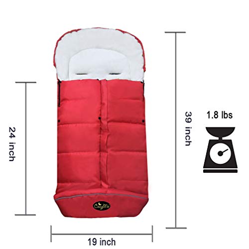 Sleeping Bag Universal Sheepskin Footmuff Stroller Blankets For