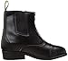 Saxon Girls Equileather Zip Front Boots, Black, Child Size 5
