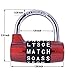 Gym Locker Lock,5 Letter Word Lock,5 Digit Combination Lock,Safety Padlock for School Gym Locker,Sports Locker,Fence,Toolbox,Case,Hasp Storage (Red)