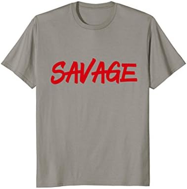 Mens Savage T-shirt Large Slate