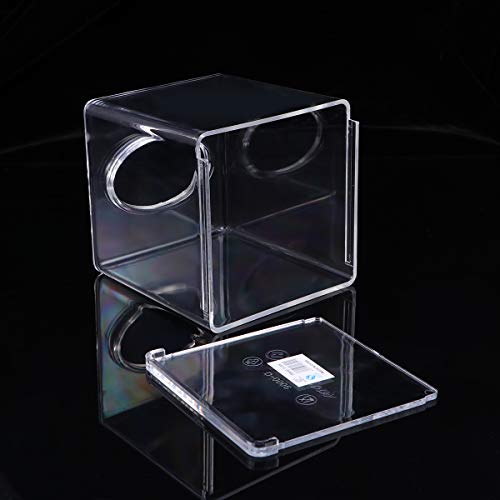 BESTOMZ Square Tissue Box Cover Acrylic Tissues Paper Holder for Bathroom - Thumbnail 4