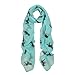 TrendsBlue Premium Stallion Horses Animal Print Scarf, Light Blue