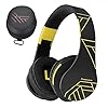 PowerLocus-Bluetooth-Over-Ear-Headphones-Wireless-Stereo-Foldable-Headphones-Wireless-and-Wired-Headsets-with-Built-in-Mic-Micro-SDTF-FM-for-iPhoneSamsungiPadPC-BlackYellow PowerLocus Bluetooth Over-Ear Headphones, Wireless Stereo Foldable Headphones Wireless and Wired Headsets with Built-in…