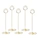 Radezon 20 Pack 8.75 inch Tall Table Number Holders Place Card Holder Table Picture Holder Wire Photo Holder Clips Picture Memo Note Photo Stand (Gold)