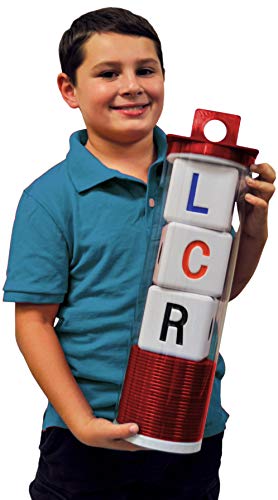 LCR Big Left Center Right Dice Game - Classic (Red) 18