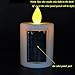 TELOSMA Solar Powered LED Candle Light Flikering Flameless Plastic Rechargeable Candle Light for Garden Yard Lanterns Outdoor Camping, 2PCS