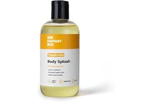 Her Fantasy Box | Body Splash Hydrating Body Oil (Pineapple Creme) - Moisturizing, Non-Greasy Formula for Soft, Smooth Skin - All-Natural, Lightweight & Nourishing