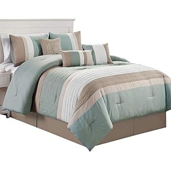Amazon.com: Kemp Green, Taupe, Ivory and Beige Queen size
