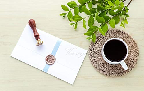 VOOSEYHOME Cute Baby Pram Carriage Wax Seal Stamp with Rosewood Handle, Decorating on Invitations Snail Mails Envelopes Sealers Letters Cards Gift Packings for Baby Birthday Themed Parties Signatures