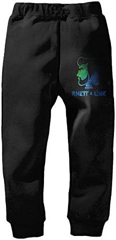 Children's Rhett And Link Fleece Sweatpants Black Geek