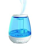 Signstek Ultrasonic Warm & Cool Mist Diffuser, Vaporizer and Humidifier All-In-One with LED Display, 1Gallon Large Capacity, Automatic Shut-off, Whisper-quiet Operation, and Night Light Function