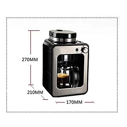 Automatische Kaffeevollautomat, Cappuccino und Espresso-Maschine, Filter Anti-Drip-System Kaffeemaschine Haushaltsklein… – Bild 3