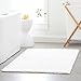 Pinzon 100% Cotton Looped Bath Rug with Non-Slip Backing - 30 x 50 inch, White