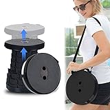 Tintonlife Folding Stool for Camping Adults Kids Retractable Plastic Stool Lightweight Collapsable Stool Portable for Fishing BBQ Outdoors Indoors Kitchen Max Load 130KG/330lbs